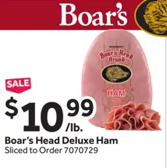 Stop&Shop Boar's Head Deluxe Ham offer