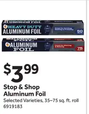 Stop&Shop Stop & Shop Aluminum Foil offer