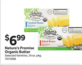 Stop&Shop Nature's Promise Organic Butter offer