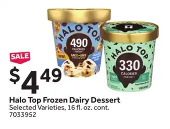 Stop&Shop Halo Top Frozen Dairy Dessert offer