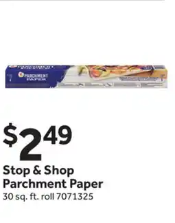 Stop&Shop Stop & Shop Parchment Paper offer