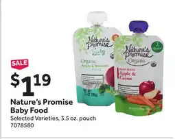 Stop&Shop Nature's Promise Baby Food offer