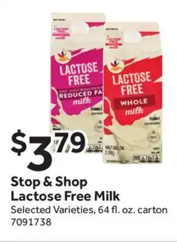 Stop&Shop Stop & Shop Lactose Free Milk offer