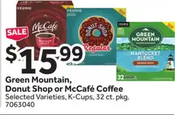 Stop&Shop Green Mountain, Donut Shop or McCafé Coffee offer