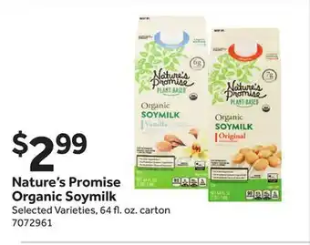 Stop&Shop Nature's Promise Organic Soymilk offer