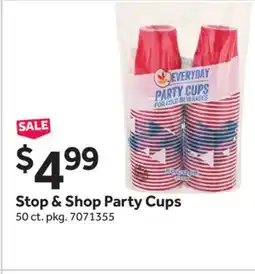 Stop&Shop Stop & Shop Party Cups offer