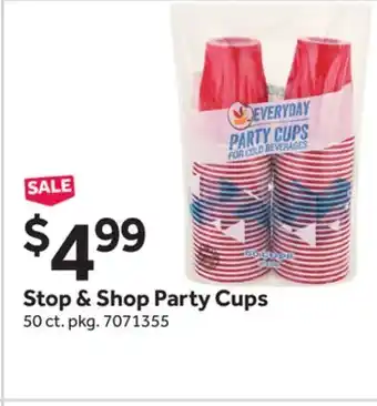 Stop&Shop Stop & Shop Party Cups offer