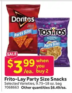 Stop&Shop Frito-Lay Party Size Snacks offer