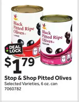 Stop&Shop Stop & Shop Pitted Olives offer