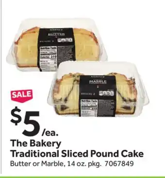 Stop&Shop The Bakery Traditional Sliced Pound Cake offer