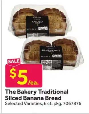 Stop&Shop The Bakery Traditional Sliced Banana Bread offer