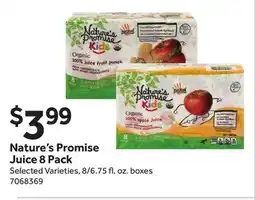 Stop&Shop Nature's Promise Juice 8 Pack offer