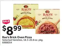 Stop&Shop Rao's Brick Oven Pizza offer