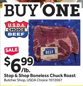 Stop&Shop Stop & Shop Boneless Chuck Roast offer