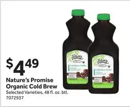 Stop&Shop Nature's Promise Organic Cold Brew offer