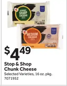 Stop&Shop Stop & Shop Chunk Cheese offer