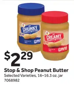 Stop&Shop Stop & Shop Peanut Butter offer