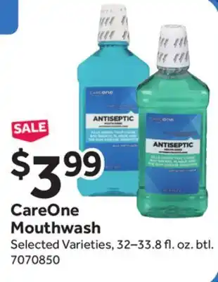 Stop&Shop CareOne Mouthwash offer