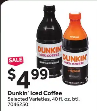 Stop&Shop Dunkin' Iced Coffee offer