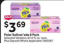 Stop&Shop Polar Seltzer'ade 8 Pack offer