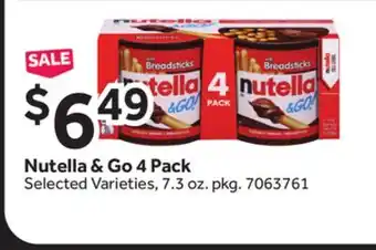 Stop&Shop Nutella & Go 4 Pack offer