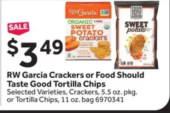 Stop&Shop RW Garcia Crackers or Food Should Taste Good Tortilla Chips offer