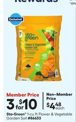 Lowe's 1-cu ft Flower & Vegetable Garden Soil offer