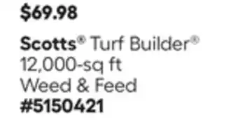 Lowe's Turf Builder 12, 000-sq ft Weed & Feed offer