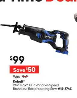 Lowe's 24V Max C XTR Variable-Speed Brushless Reciprocating Saw offer