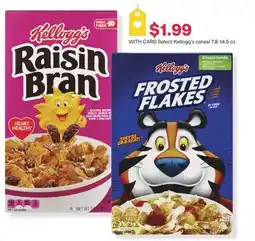 CVS Select Kellogg's cereal 7.8-14.5 oz offer