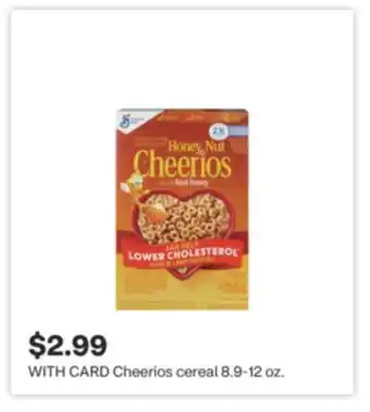 CVS Cheerios cereal 8.9-12 oz offer