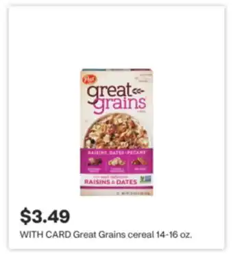 CVS Great Grains cereal 14-16 oz offer