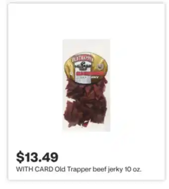 CVS Old Trapper beef jerky 10 oz offer