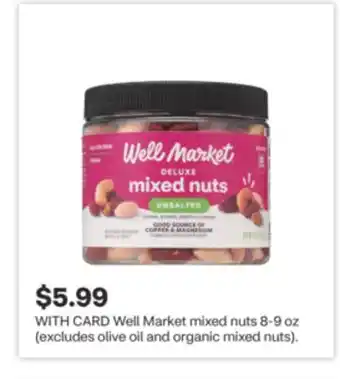 CVS Well Market mixed nuts offer