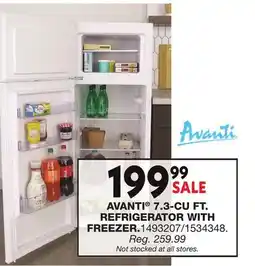 Blain's Farm & Fleet AVANTI 7.3-CU FT. REFRIGERATOR WITH FREEZER offer