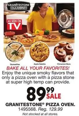 Blain's Farm & Fleet GRANITESTONE PIZZA OVEN offer