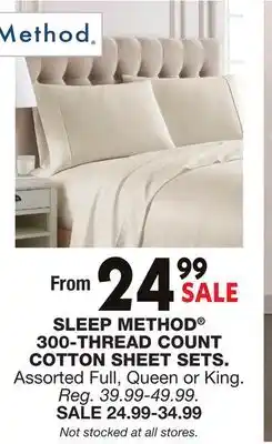 Blain's Farm & Fleet 300-THREAD COUNT COTTON SHEET SETS offer