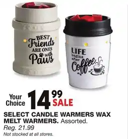 Blain's Farm & Fleet SELECT CANDLE WARMERS WAX MELT WARMERS offer