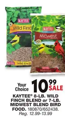 Blain's Farm & Fleet KAYTEE 8-LB. WILD FINCH BLEND or 7-LB. MIDWEST BLEND BIRD FOOD offer