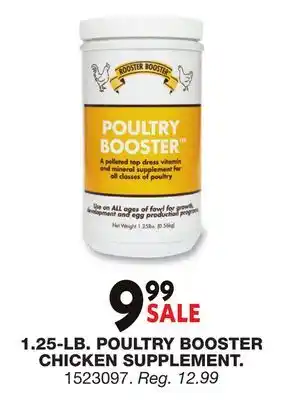 Blain's Farm & Fleet 1.25-LB. POULTRY BOOSTER CHICKEN SUPPLEMENT offer