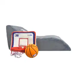 Walmart Official NBA Huddle 2in1 Basketball Sofa with Removable Hoop and Foam Basketball for Ages 3+ offer