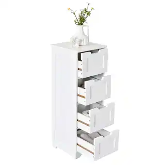 Walmart Giantex Floor Storage Cabinet, Bathroom Free Standing Organize for Narrow Space offer