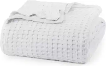 Walmart Utopia Bedding Pack of 10 Cotton Waffle Blankets - All-Season (White, Twin) offer