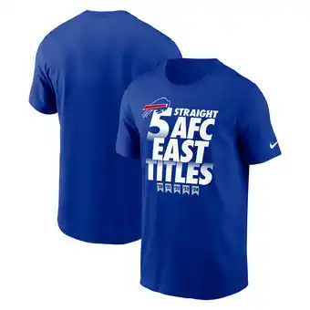 Walmart Men's Nike Royal Buffalo Bills Five-Straight AFC East Division Champions Our Time Is Now T-Shirt offer