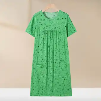 Walmart Elvqul Clearance Nightgowns for Women Plus Size Cotton Long Loungewear for Women Green Nightgowns offer