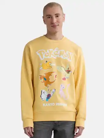 Walmart Pokémon Men’s Graphic Sweatshirt with Long Sleeves, Sizes S-3XL offer