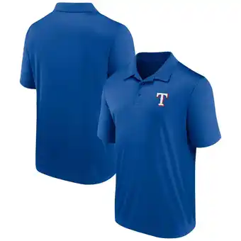 Walmart Men's Fanatics Royal Texas Rangers Team Logo Polo offer