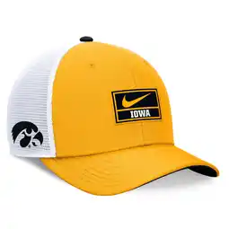 Walmart Men's Nike Gold/White Iowa Hawkeyes 2024 On Field Swoosh Trucker Adjustable Hat offer