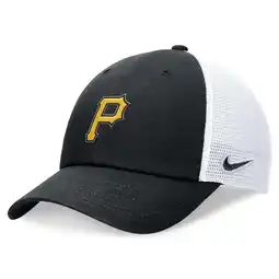 Walmart Men's Nike Black Pittsburgh Pirates Club Trucker Adjustable Hat offer