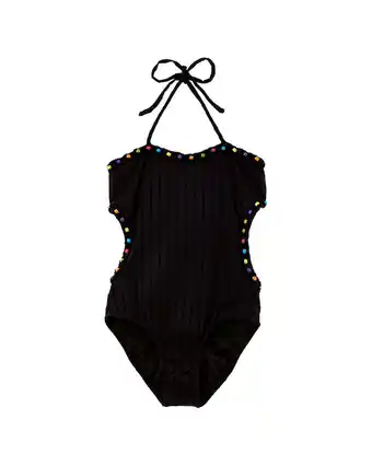 Walmart Peixoto girls Jules Beaded One-Piece, 2, Black offer